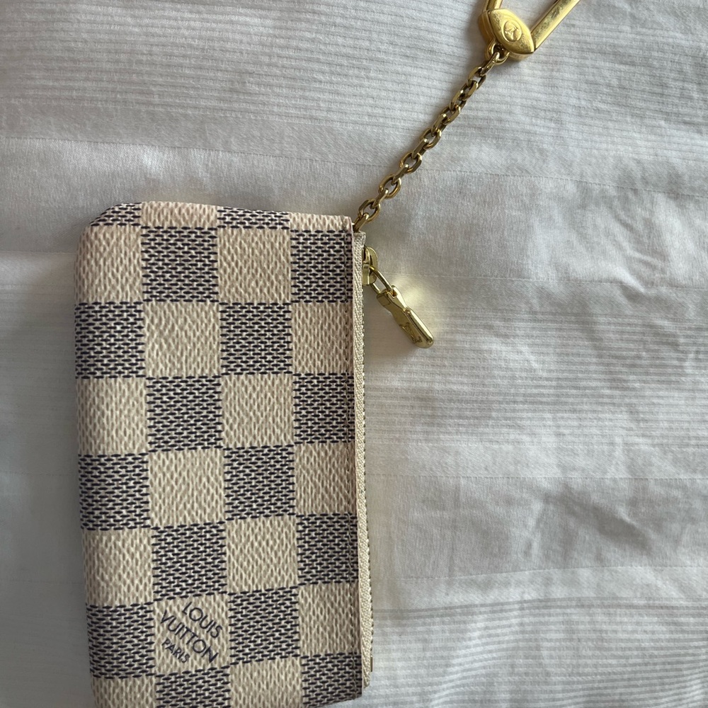 Authentic Damier Azur Key pouch